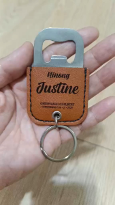 Leather Bottle Opener Personalized with Name for Gift Souvenir and Giveaways All Occasion