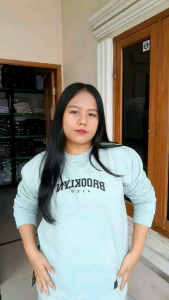 FIKENY - CREWNECK BROOKLYN SWEATER PRIA WANITA BASIC OVERSIZE PREMIUM WARNA DENIM