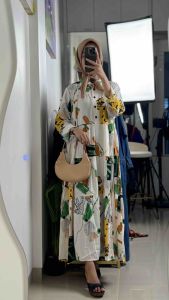 Mindy Dress Tipis -Premium Oversized Summer Fashion Lengan Panjang Terbaru