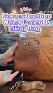 Kickers Leather Pouch Bag 87725