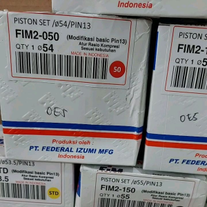 Fim 2 piston kit mentah racing pin 13 53.5 54 54.5 55 55.25 mm