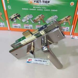 [chính hãng] 04508 Khoá cửa phòng cao cấp Việt Tiệp dài 200mm dùng cửa gỗ sắt hộp 4x8cm  - Bảo hành 2 năm