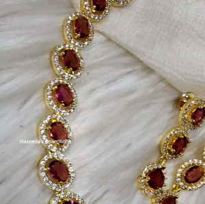 Haseenas Gorgeous AD/ CZ Stone Choker