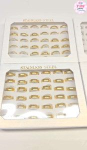 36pcs STAINLESS RING SIZE 16 TO 19/loot bag fillers/paninda/giveaways/party favors.