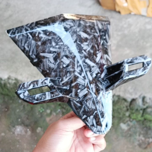 Paket 2pcs Forget & Dudukan Lampu Belakang Carbon Beat 2017-2019