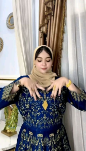 gamis India viral fuul bordir depan