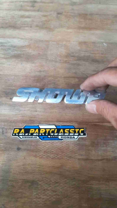 Emblem Shock SHOWA Emblem Skok Depan SHOWA import Aluminium Kualitas Tebal Universal