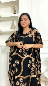 Daster lowo kencana ungu super jumbo ld 150cm label biru