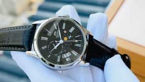 ĐỒNG HỒ NAM CHÍNH HÃNG Orient RA-AK0010B10B (AK0010B30B) Automatic Sun & Moon Gen 3 Black Dial & Leather Sapphire Men