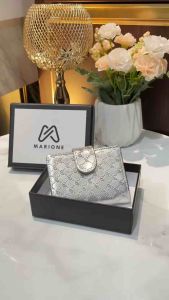 MARIONE - MARS Kartu kancing Card Holder 14 Slot + Tempat Uang Dompet Wanita