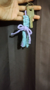 Gantungan Kunci Macrame Sweet Ribbon | Macrame Keychain