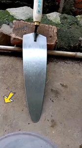 Sendok/Cetok Semen Galur Asli Bahan Baja Asli Keling 4 Paku