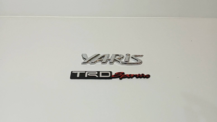Logo Emblem Bagasi Tulisan Yaris Trd Sportifo Original