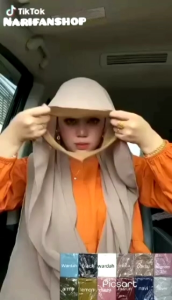 HIJAB/KERUDUNG PASHMINA BANDO MODEL TERBARU BAHAN CERUTY BABYDOLL