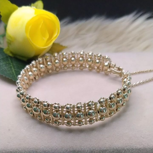 10kgold filled bangle (3mm-5mm ball)