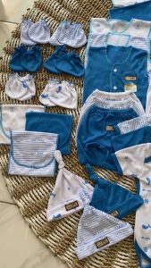 Paket 39 PCS Paket Brojol SERI BIRU Paket Lahiran Lengkap Baju dan Celana Bayi Baru Lahir New Born Paket Hemat Bayi Baru Lahir SNI Baru lahir New Born