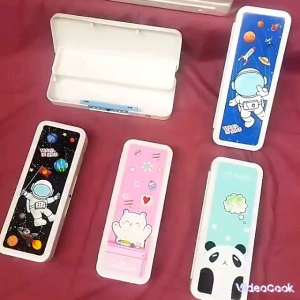 Kotak Tempat Tepak Pensil Tingkat Kode Anak Laki Laki Perempuan Pencil Case Susun 2