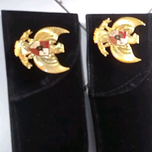 Peci paskibra putra putri + pin garuda 5 cm