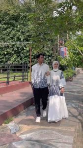 RYNA COUPLE TENUN WHITE - DRESS TENUN - BAJU TENUN LEBARAN TERBARU