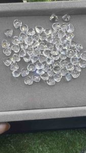 5.2mm5.5 mm 7.8mm1pc Egg Gemstone White Topaz Clear Color White Topaz Egg Shape 100% Natural Gem Heart