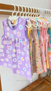 HANNA Cute Printed Colorful Baby Dress OOTD Cotton Fabric Fits 3-12 Months Kids Girls Fashion Wear