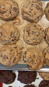 6pcs - 50/100g DARK BELGIAN CHOCOLATE CHIP COOKIES | NY LEVAIN CHUNCKY SOFT CHEWY CLASSIC