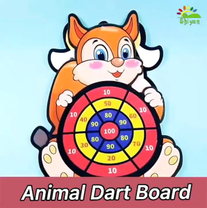 Mainan lempar bola dart tempel anak anak