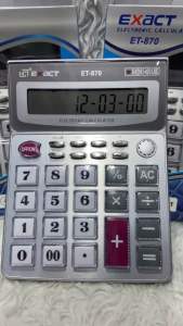เครื่องคิดเลข พูดได้ Exact ET-870 12หลัก มีเสียงพูดภาษาไทย ปุ๋มคริสตัล