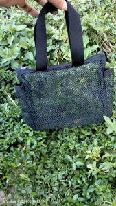 Pouch Bag - Tas Make Up Kosmetik Organizer Multifungsi Kotak Jaring Tempat Sabun - Real Pict