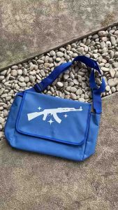 Tas selempang pria tas selempang Ak47 blue free sticker