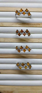 Natural Citrine Ladies Ring S925 adjustable Band Natural Gemstone For Loveones and friends