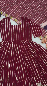[PRE-ORDER] 2026 JULY MARRON SILK ANARKALI SUIT SET WITH DUPATTA SIZE M TO 2XL ( DELIVERY 10 WORKING DAYS) ETA: 2026-12-30 | DESIGNER EMBROIDERED MAROON THREE-PIECE ANARKALI SALWAR SUIT