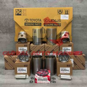 Paket Paking Set / Liner Kit Kijang 3K/ paket paking set + Liner non Finish + Piston Assy + Ring Piston 1 set/STD Toyota Kijang 3K 04111-24020 + 11462-24010 + 13101-24010 + 13011-13030