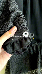 GAMIS HITAM BROCADE ANAK 5 & 12 TAHUN RUMAISHA BY LABELLA EKSLUSIF MEWAH PRINCESS GOWN DRESS BLACK