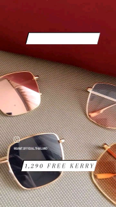 GAMT แว่นกันแดด Polarized Sunglasses for Women พิเศษ เสมือนปากแกะ สวานเลส FULL FRAME 58MM