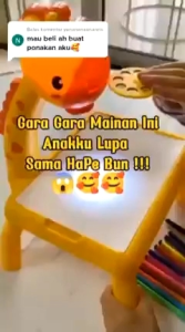 LC - Meja anak proyektor viral / meja gambar projektor meja lucu unik / mainan anak projector table serbaguna