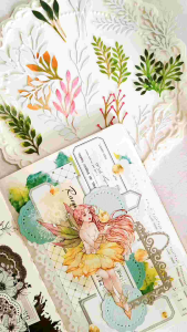 Fairy Lights Journal - READY STOCK/ art journaling/ scrapbook deco/ 16pcs handmade die cut leaves Vol. 2