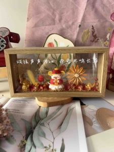 Grand Opening Preserved Flower Gift Decoration Customizable New Business Shop House Warming Frame 乔迁礼物 开业