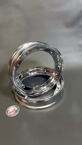 Velg velk Besi kaleng Chrome ring 10 vespa sprint px Excel spartan dsb Mengkilap bagus murah detail original harga per pcs / Sebiji  grosir eceran