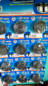 sabut kawat cuci piring Besco /Good wife stainless 1lembar 12pcs/1 pak sabut baja anti karat untuk mencuci wajanpancidll