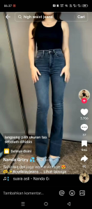 Celana jeans cutbray lipat bawah Celana Panjang wanita Cutbray jeans Haighwaish