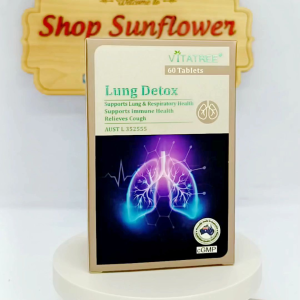 Viên thải độc phổi Vitatree Lung Detox 60 viên của Úc