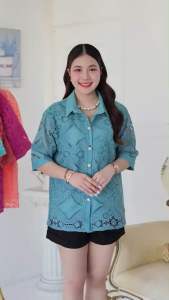 เสื้อเชิ๊ตผู้หญิงออกงานอก38-42นิ้วอก44-46นิ้วงานฟรีไชส์ค่ะ