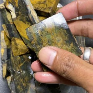 Bahan batu akik blue opal / natural batu akik / lempengan batu akik blue opal