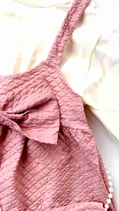 dress overall 3in 1 (dapat tas) import / dress baby korean style / dress lengan panjang / tunik  0-4 tahun