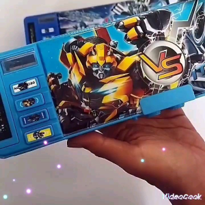 Kotak Pensil Kode Sandi Tempat Pensil Transformers Robot Password Pencil Case Anak Laki-laki Perempuan