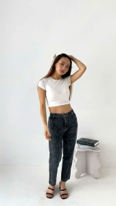 Celana Baggy Jeans Wanita Boyfriend