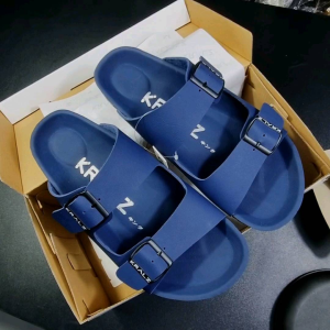 KRALZ OFFICIAL Sandal Slide Pria & Sandal Selop Casual Santai Nobu Navy