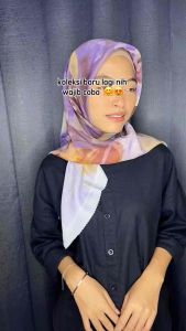 Hijab segiempat voal motif premium sublime Lasercut / Otoprint Series