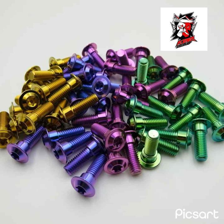 Baut TITANIUM BOLT Piringan Cakram KNOCK harga SATUAN Nmax Old New 2020 Aerox Old New Connected Lexi Xmax vario scoopy adv pcx genio beat